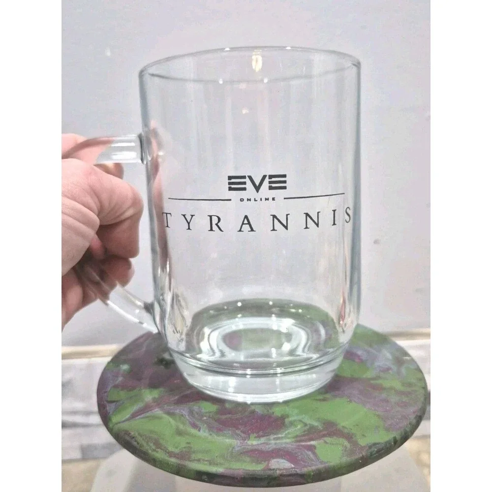 EVE ONLINE MMO Vintage Clear Glass Pint Mug Beer Collectible